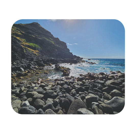 Rocky Coastline Seascape Mouse Pad | Ocean Shore Photo